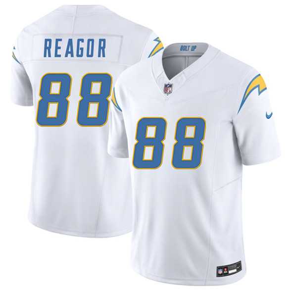 Men & Women & Youth Los Angeles Chargers #88 Jalen Reagor White 2025 F.U.S.E. Vapor Limited Stitched Jersey